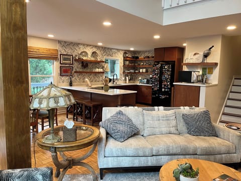 Great room and kitchen