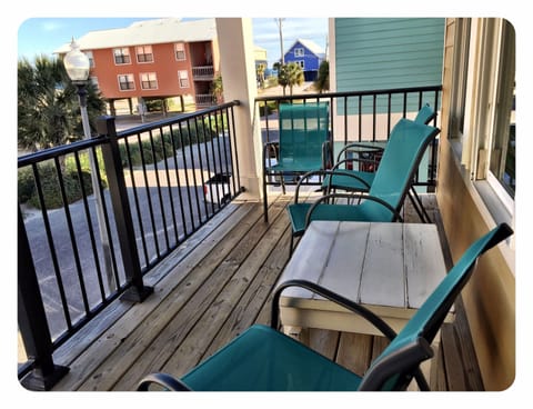 first floor deck...listen to the waves crashing while you drink your coffee!
