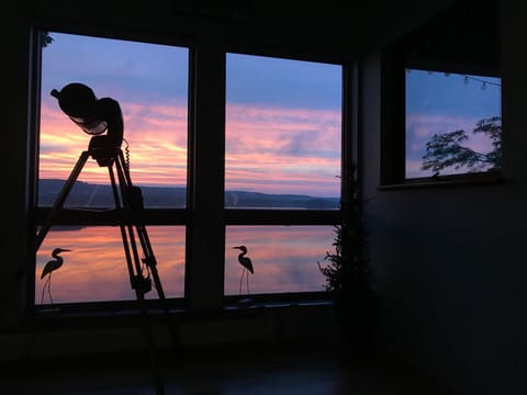 Sunsets from the upstairs livning room