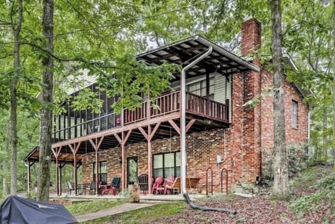 Shady yard with gentle slope