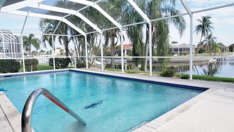 Large pool with deep end
