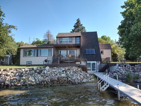 Back view from the dock.