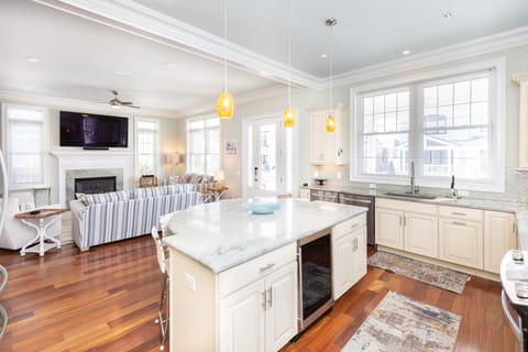 View from Kitchen to front Living Room