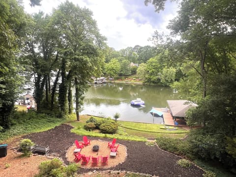 Your deck view - enjoy morning coffee, watch kids splash, or just chill out!