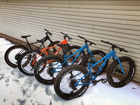 Unlimited use of two fat tire bikes is included with your rental.