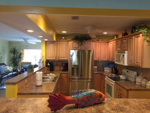 Large open kitchen area.