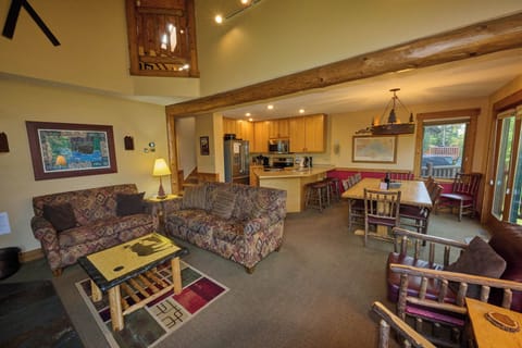 Main Floor Living room, dining room, and kitchen