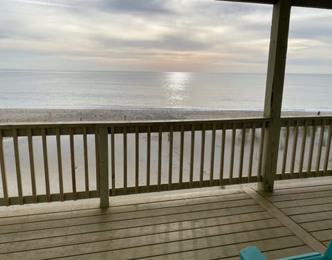 The Sea Urchin Inn located in Nags Head. As close as you can get! Panoramic ocean views! View from lower deck