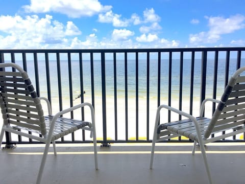 Enjoy your morning coffee with this gorgeous view.