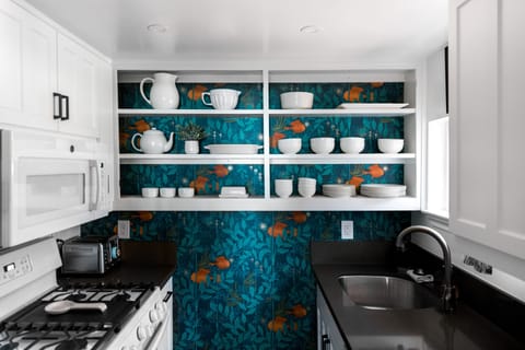 The new and improved tiny kitchen!