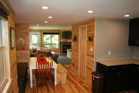 view from the kitchen, large space great for families and large groups 