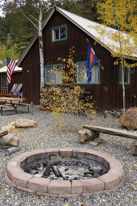 Fall colors at DeLoach Cabin. Aspens turn from mid September to mid October.