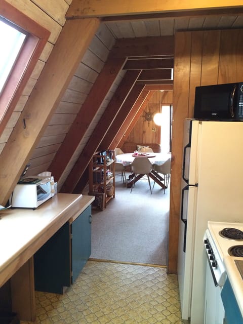 Kitchen, looking into the main room. 
