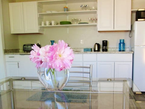 Light, bright and spotlessly clean!  There's no shabby in Our chic!