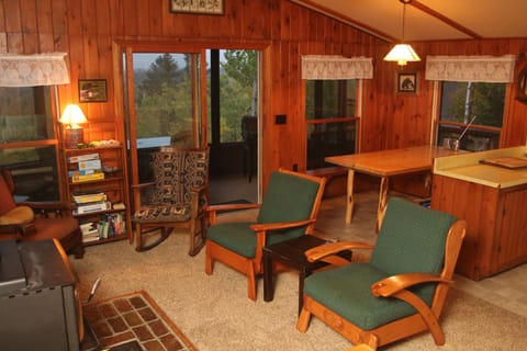 Living room and dining area