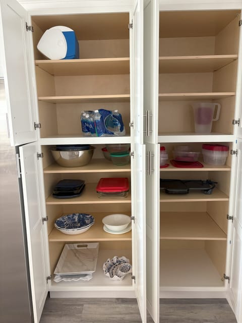 Working to re-stock all our pantry items, but we have a lot!! 