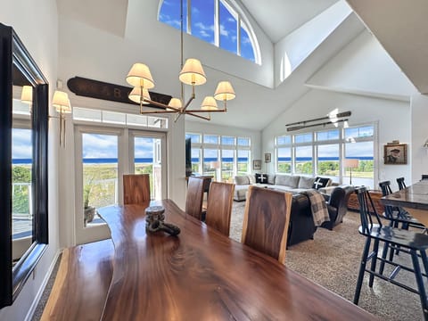 Main Living - Grey couch has been replaced with Natuzzi brown leather