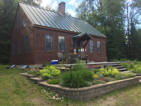Front of house with deck for hanging out 