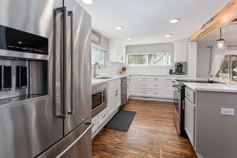 Kitchen, includes all new stainless steel Kitchen Aid Appliances