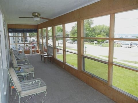 Enjoy the wonderful view from our raised front porch.