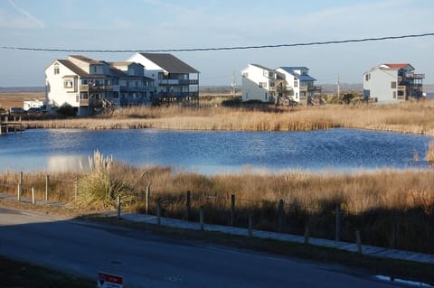 View from the front balcony of the pond.