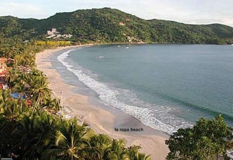 View of Playa La Ropa & "Agave Blue" -end of the Beach. 