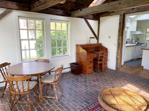 View from the sun room to the kitchen