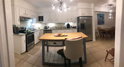 Panoramic photo of the kitchen 
