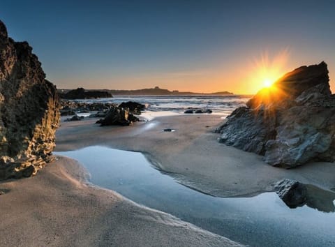 Fistral Beach at sunset