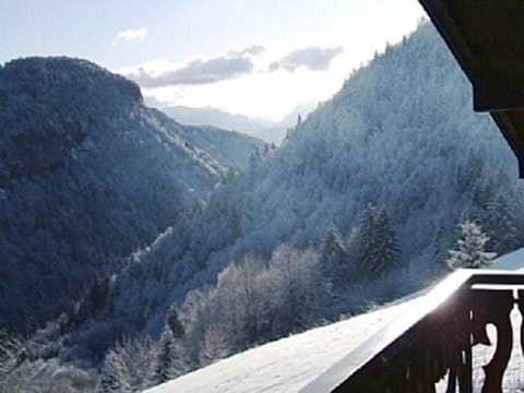 Stunning views surround the chalet