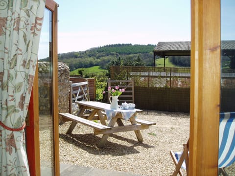 View from the french doors