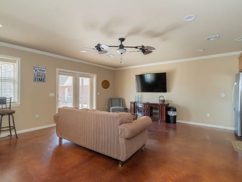 Living room, downstairs in apartment.