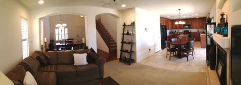 Kick back and enjoy the open family room and kitchen space.