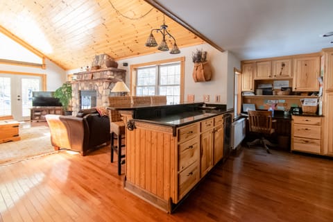 Desk area within the kitchen