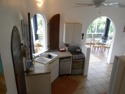 Kitchen From Bathroom Door