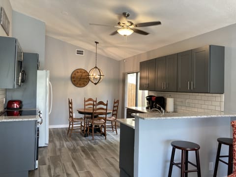 Kitchen with open floor plan