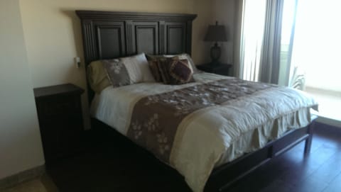 Master Bed with Wood Floor