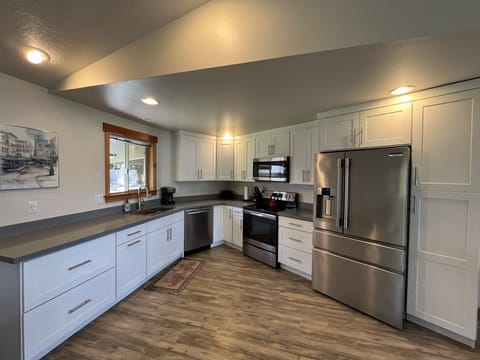 Enjoy the fully stocked updated kitchen and appliances.