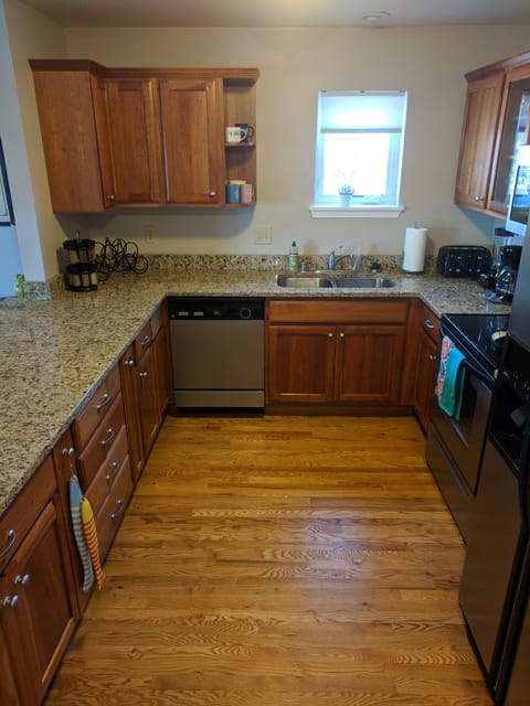 Lots of counter space - perfect for hanging out and cooking a family dinner