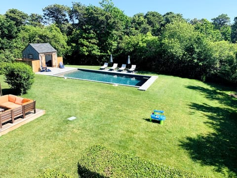 Large yard with plenty of space for lawn games and all day sunlight