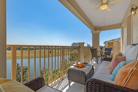 Private balcony with peaceful lake views - perfect morning coffee spot