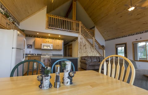 Dining area seats 6 adults.