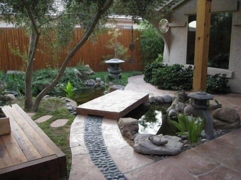 Sitting area and courtyard just outside your door