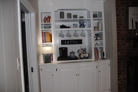 prepare your morning coffee at the coffee bar (initial supplies provided)