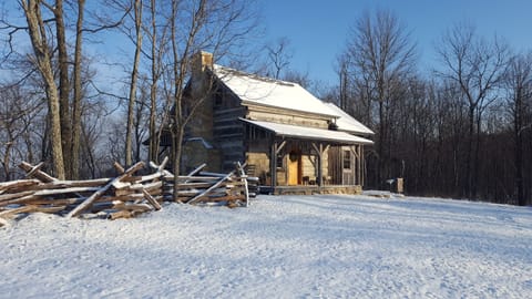Cozy winter cabin a great time to enjoy the fireplace