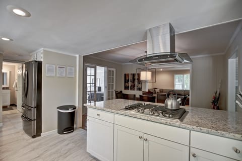 Kitchen with new island and new appliances