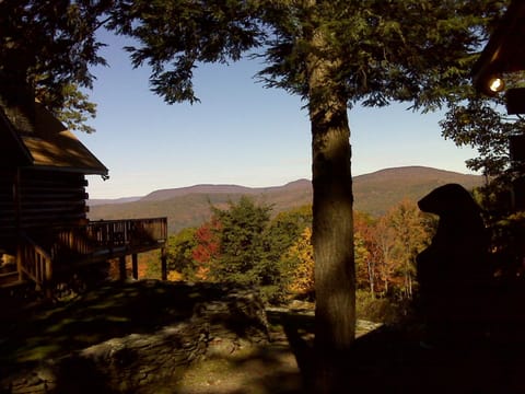 View as you get out of your car. 