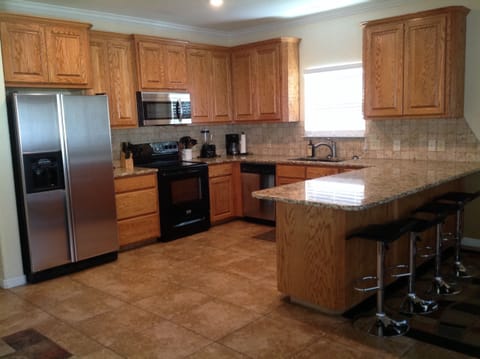 Kitchen well prepared with all needs.