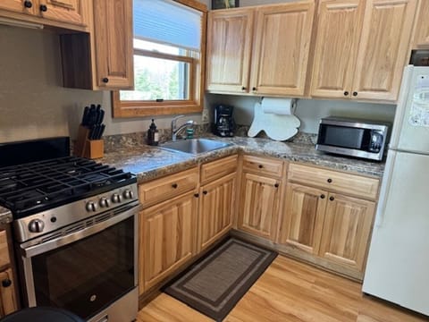 Fully stocked kitchen
