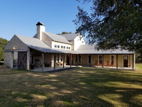 Stone Farmhouse with lots  of outdoor seating to your liking.